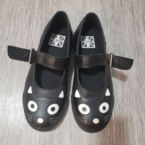 TUK Black Cat Mary Janes size 8.5